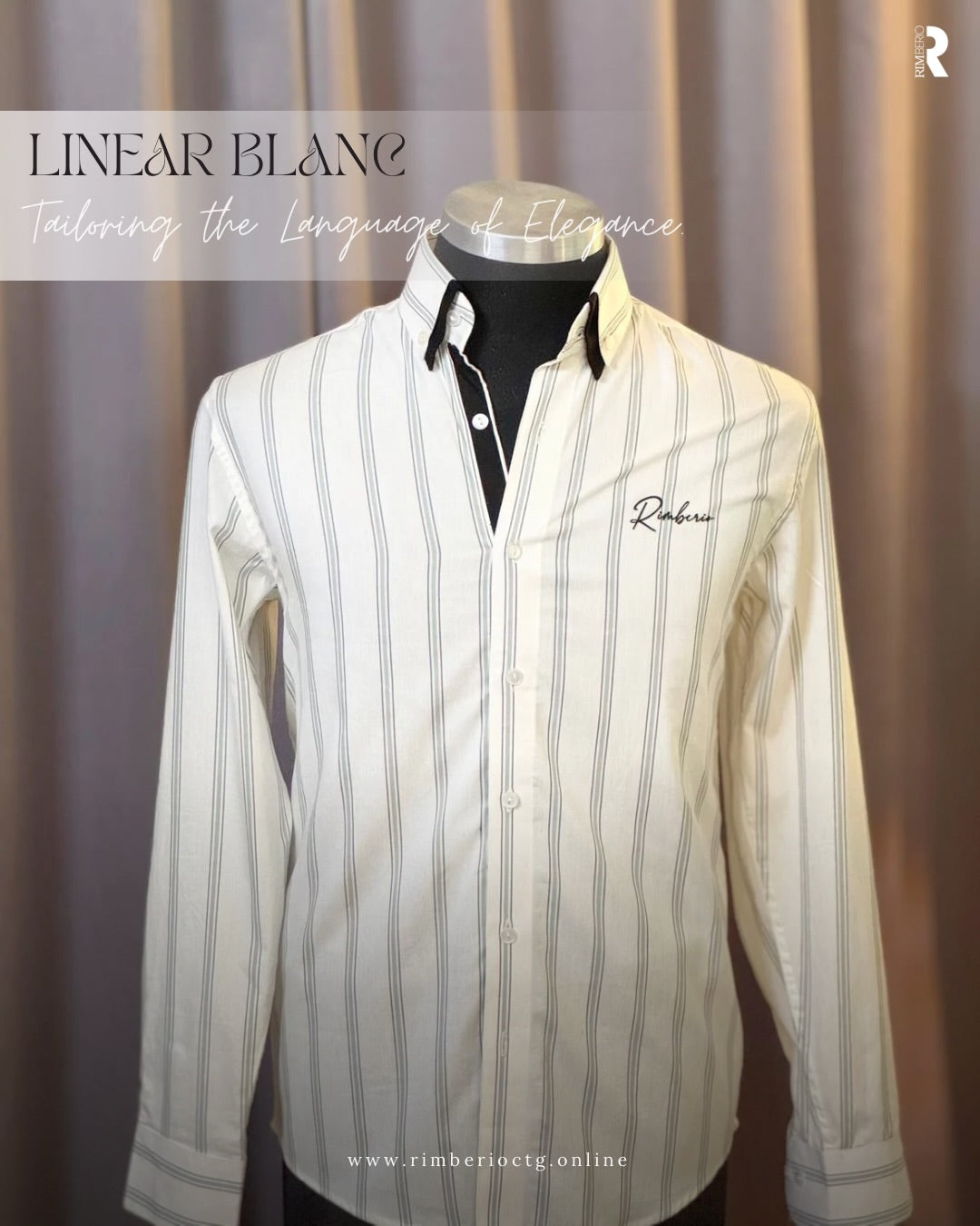 LINEAR BLANC FORMAL SHIRT