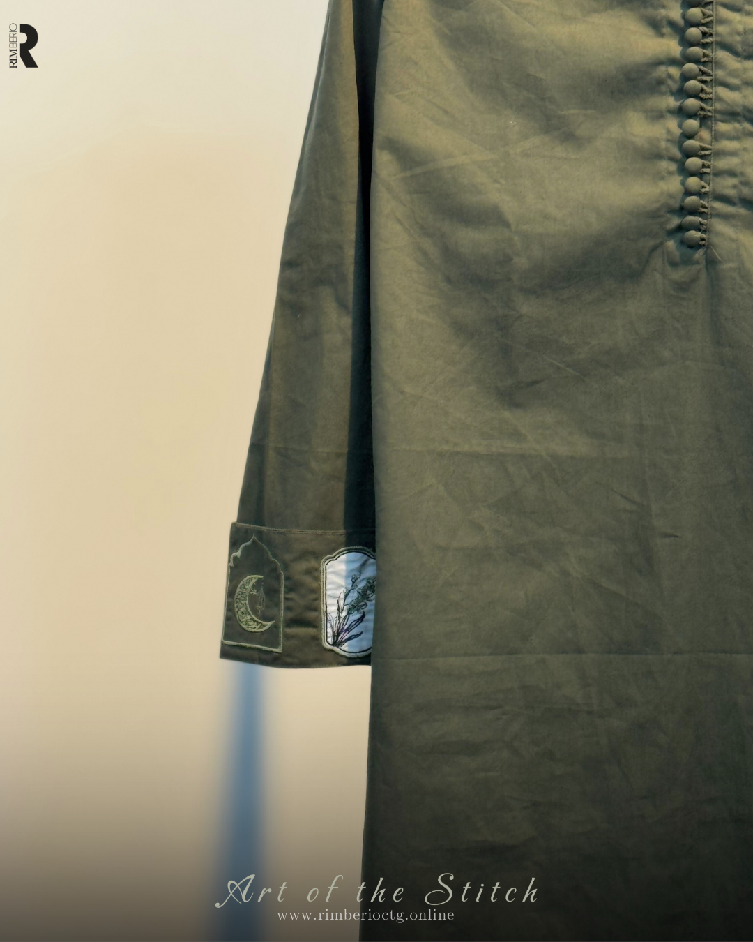 SALAR | MILITARY GREEN SHORT PANJABI