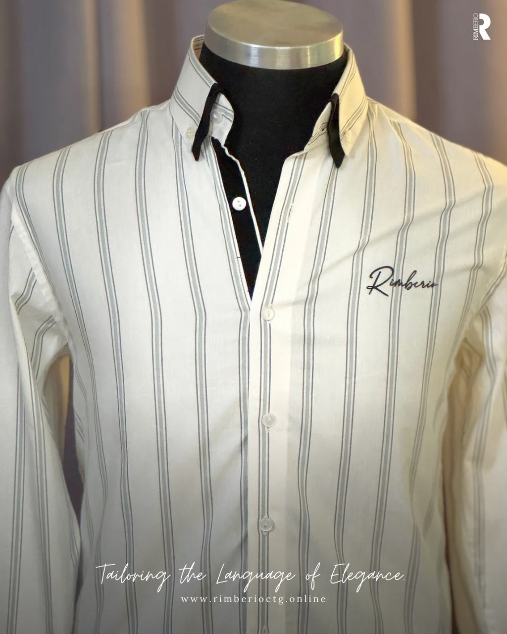 LINEAR BLANC FORMAL SHIRT