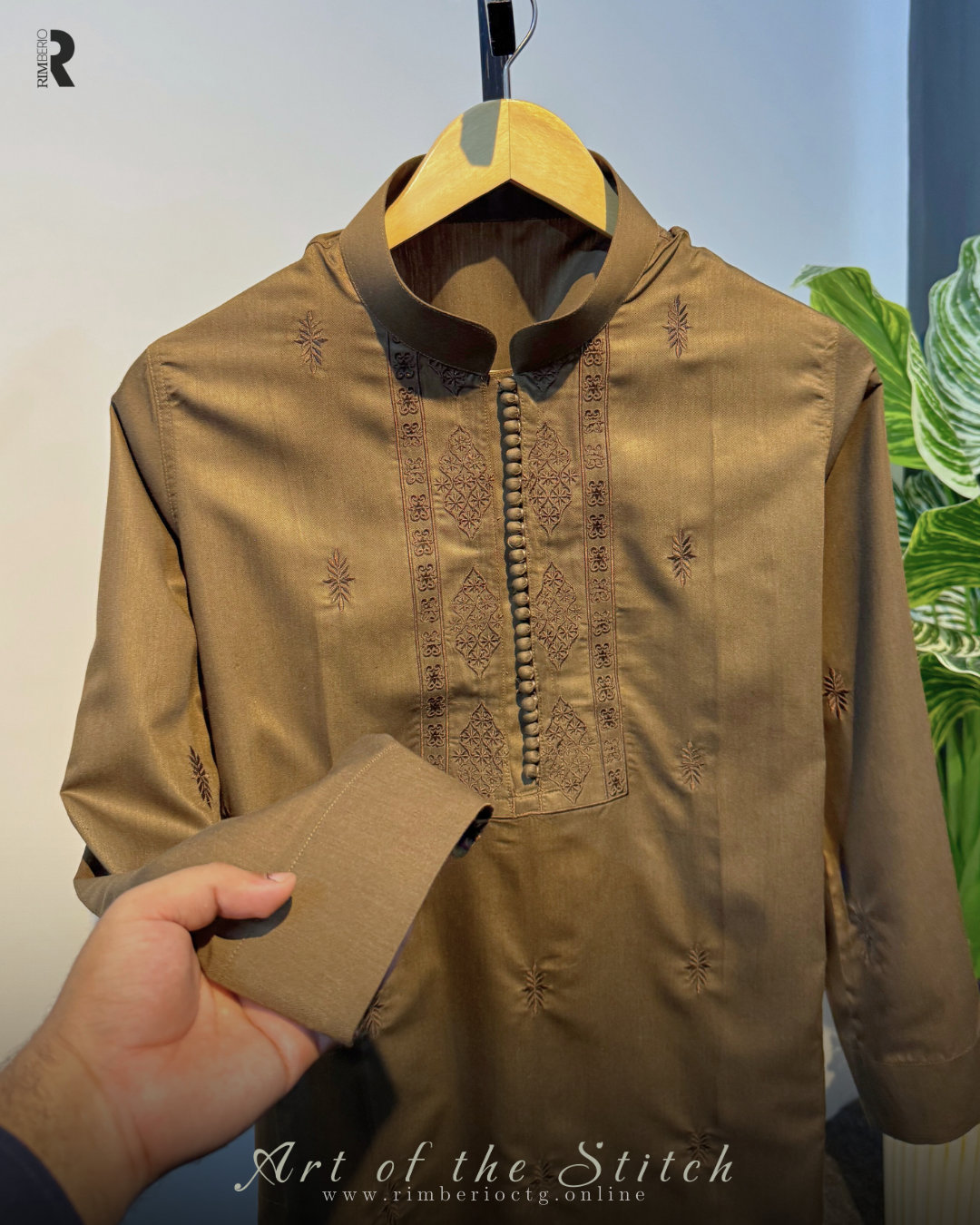 RAEES | MOCHA BROWN PANJABI