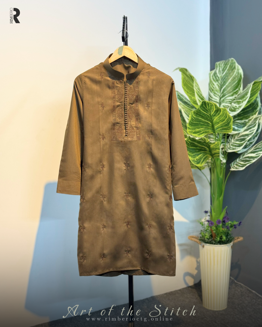 RAEES | MOCHA BROWN PANJABI