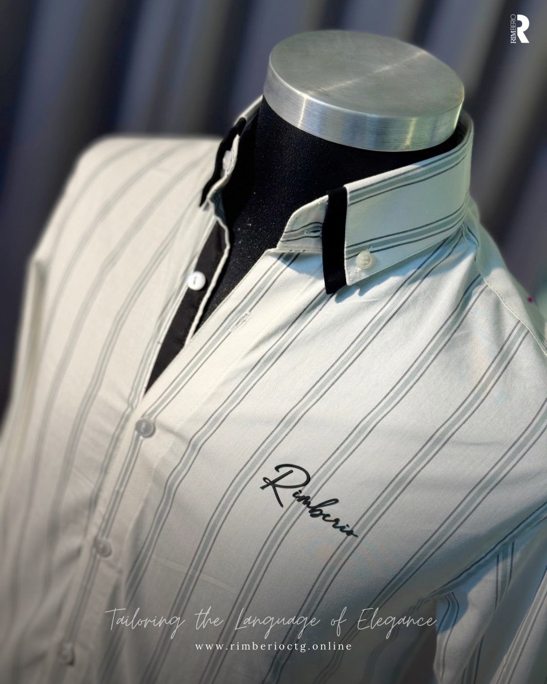 LINEAR BLANC FORMAL SHIRT