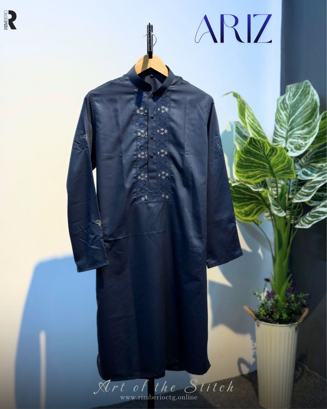 ARIZ | NAVY BLUE PANJABI