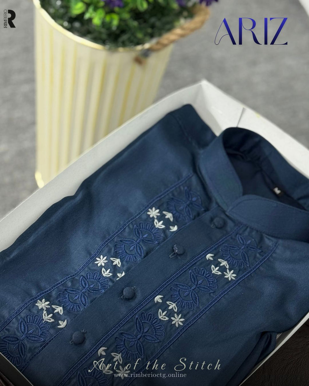 ARIZ | NAVY BLUE PANJABI